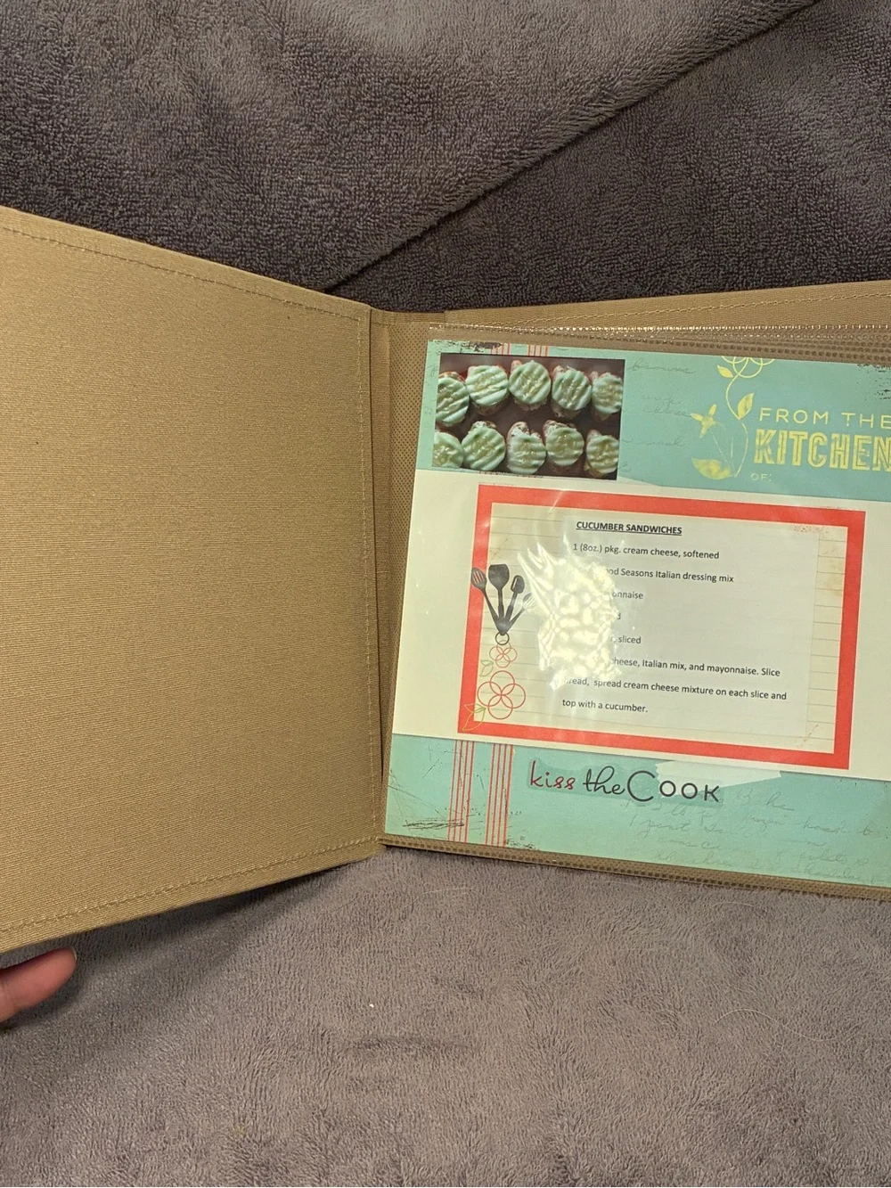 Creative Memories Picfolio Revipe Quick Album 8x8 Scrapbook Magnetic Closure